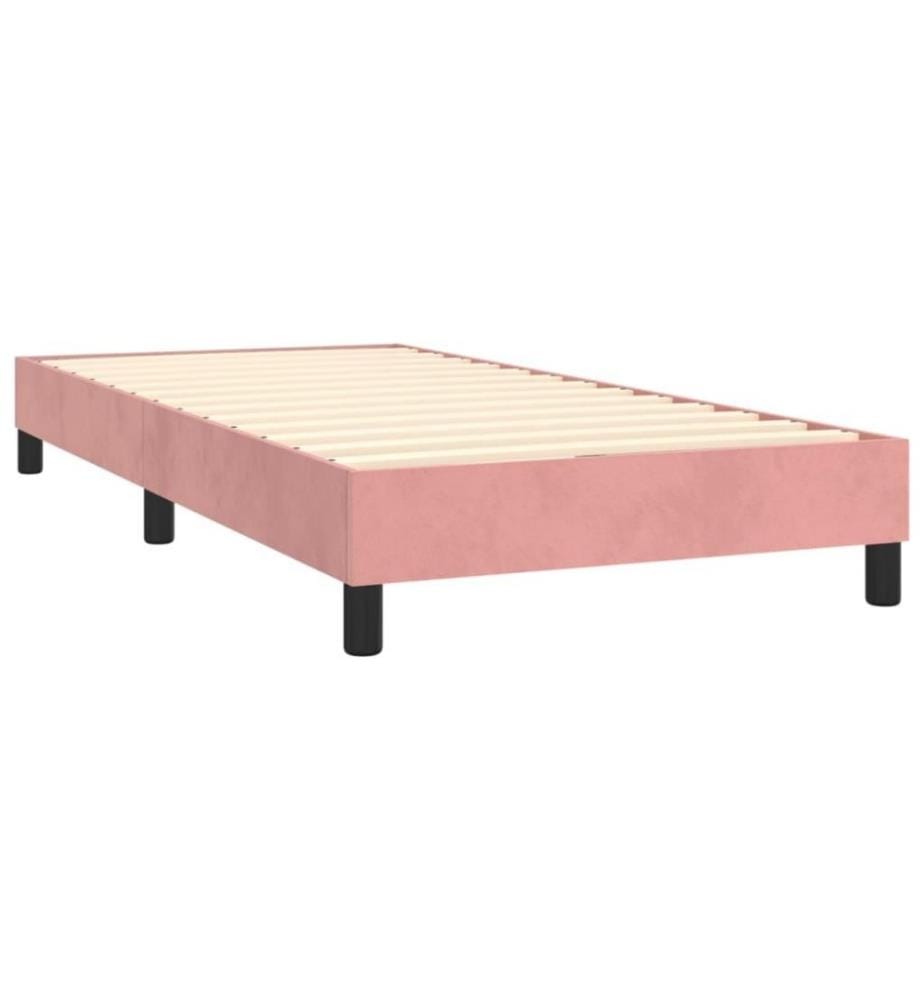 Boxspringbett Rosa 90x200 cm Samt