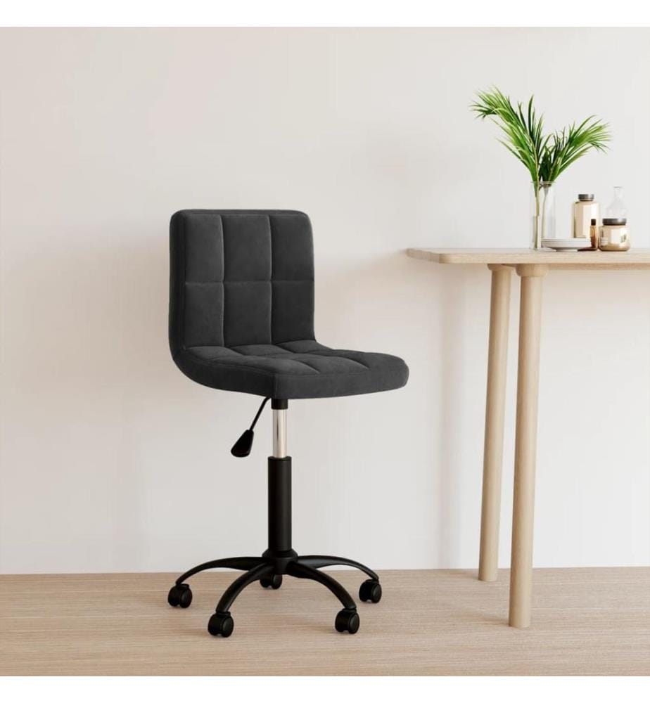 Bürostuhl Drehbar Schwarz Samt