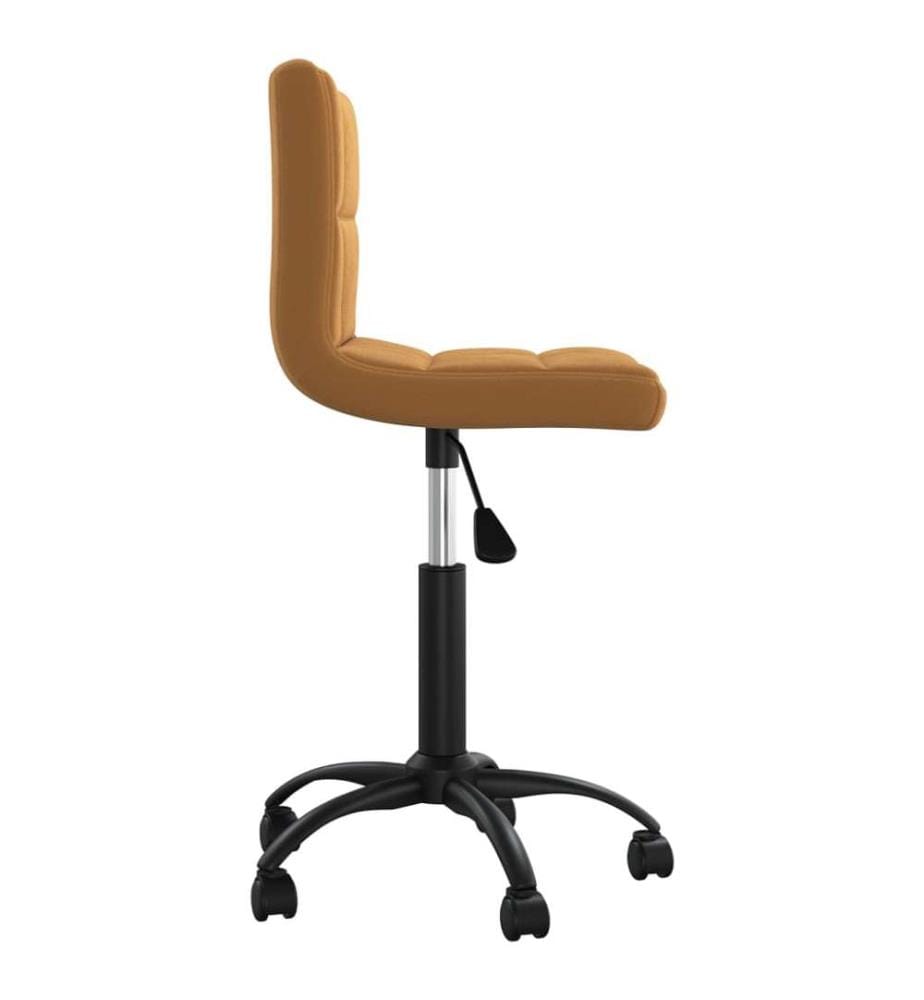 Bürostuhl Drehbar Braun Samt