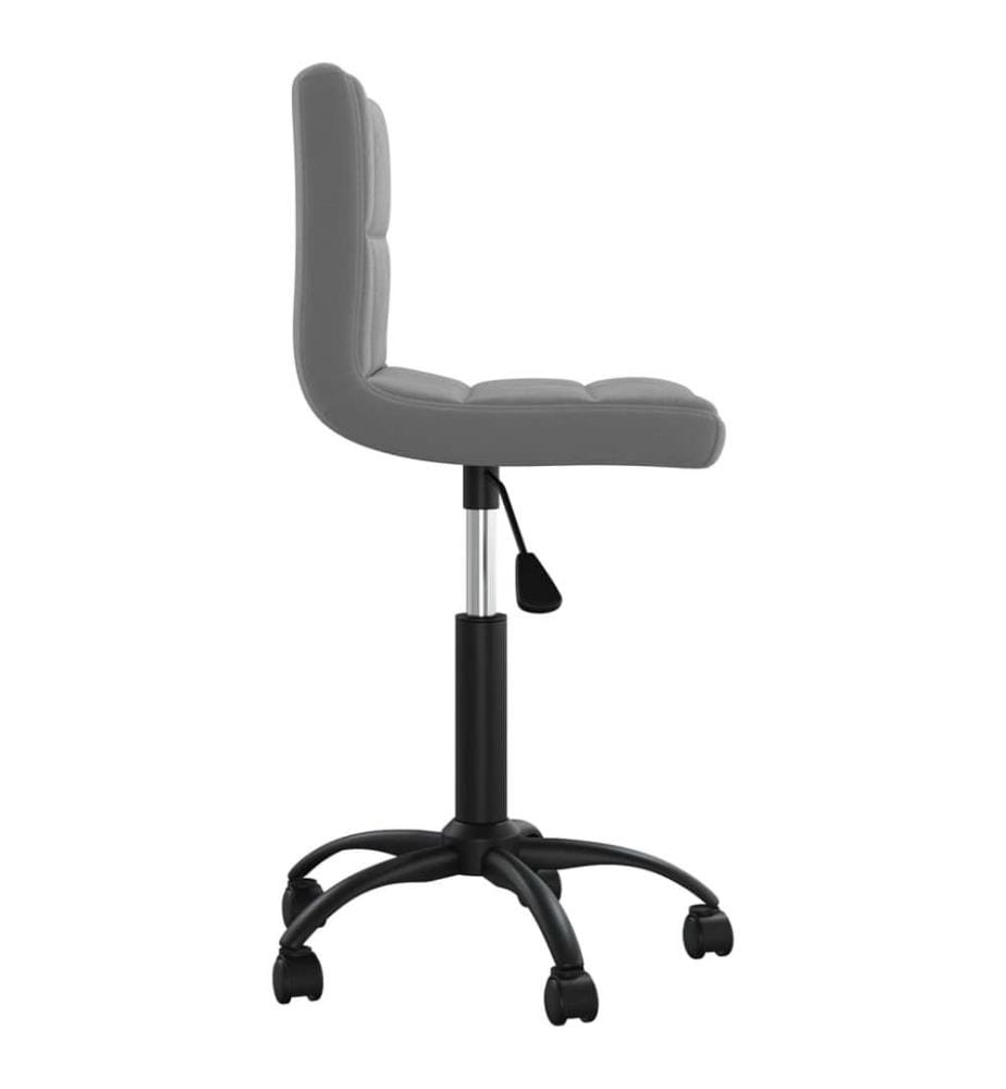Bürostuhl Drehbar Dunkelgrau Samt