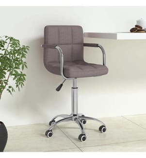 Bürostuhl Drehbar Taupe Stoff