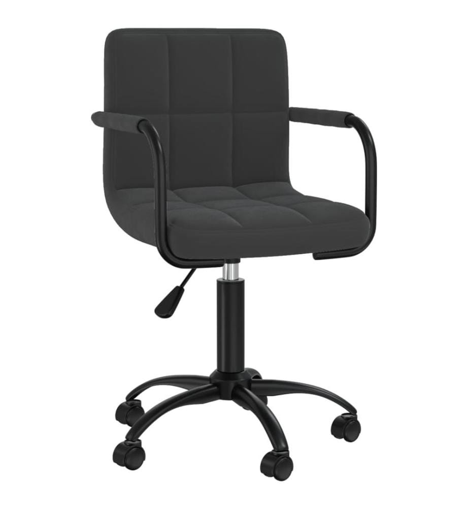 Bürostuhl Drehbar Schwarz Samt