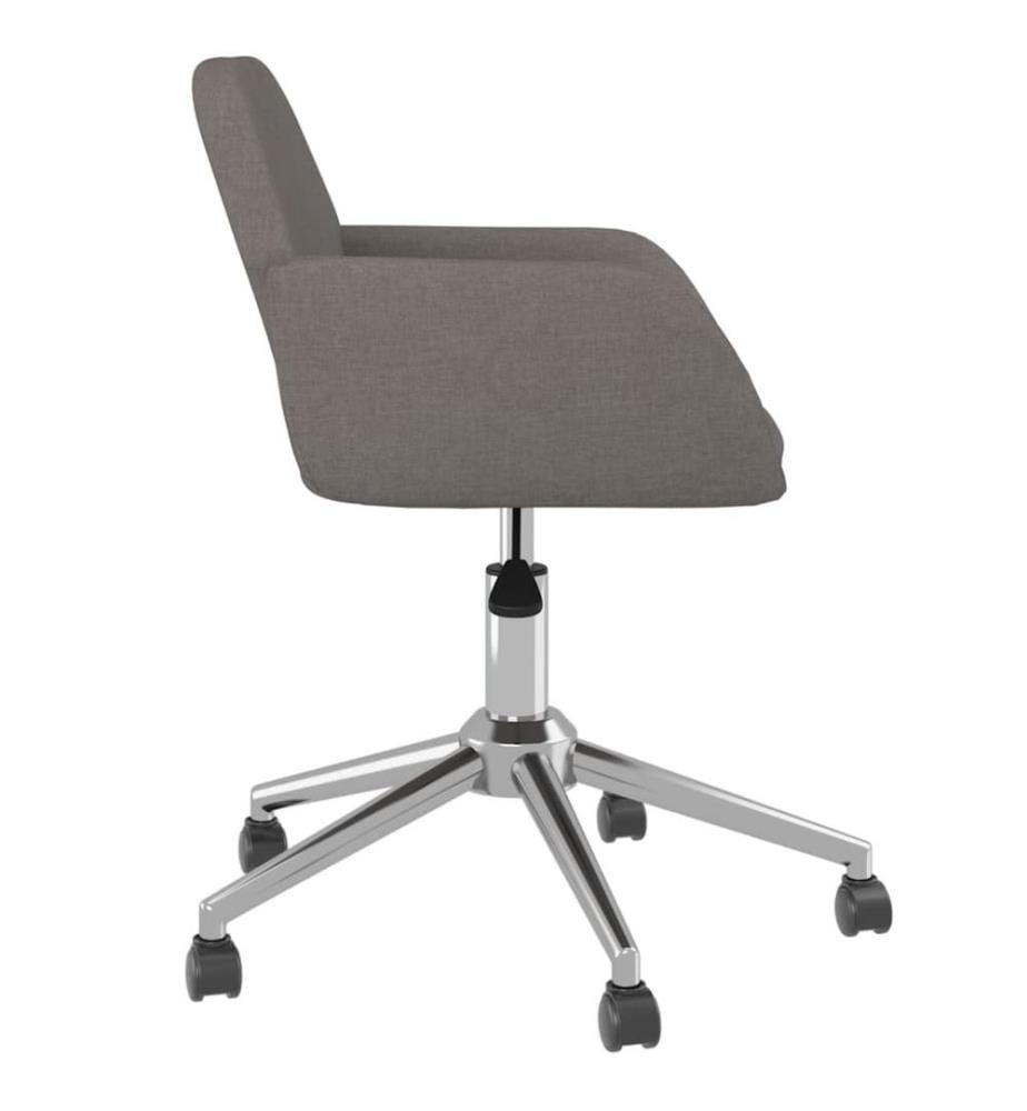 Bürostuhl Drehbar Dunkelgrau Stoff