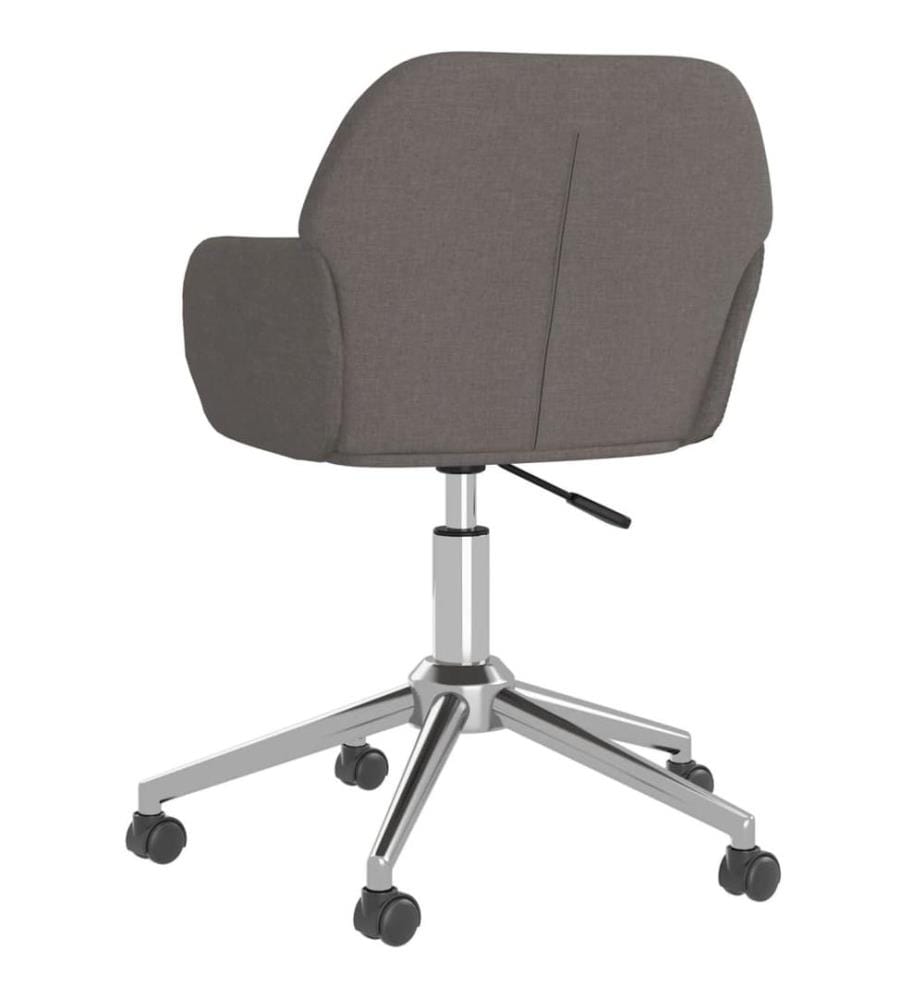 Bürostuhl Drehbar Dunkelgrau Stoff