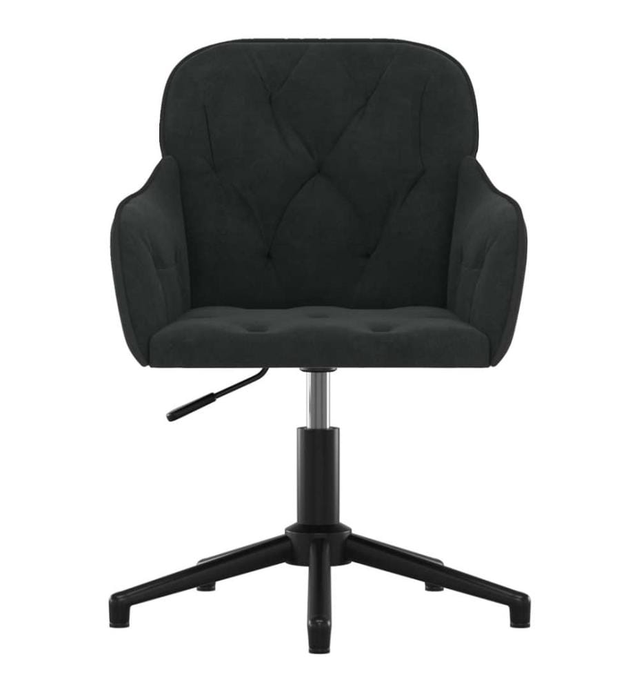 Bürostuhl Drehbar Schwarz Samt