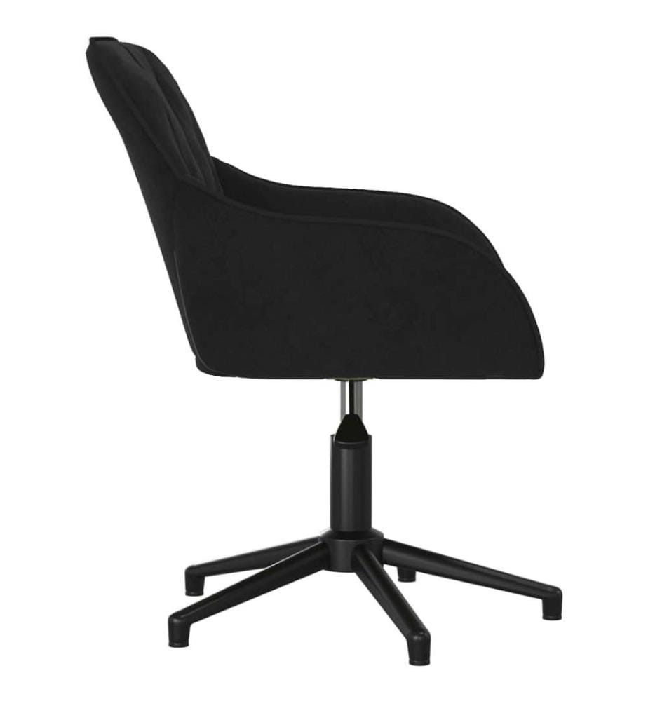 Bürostuhl Drehbar Schwarz Samt