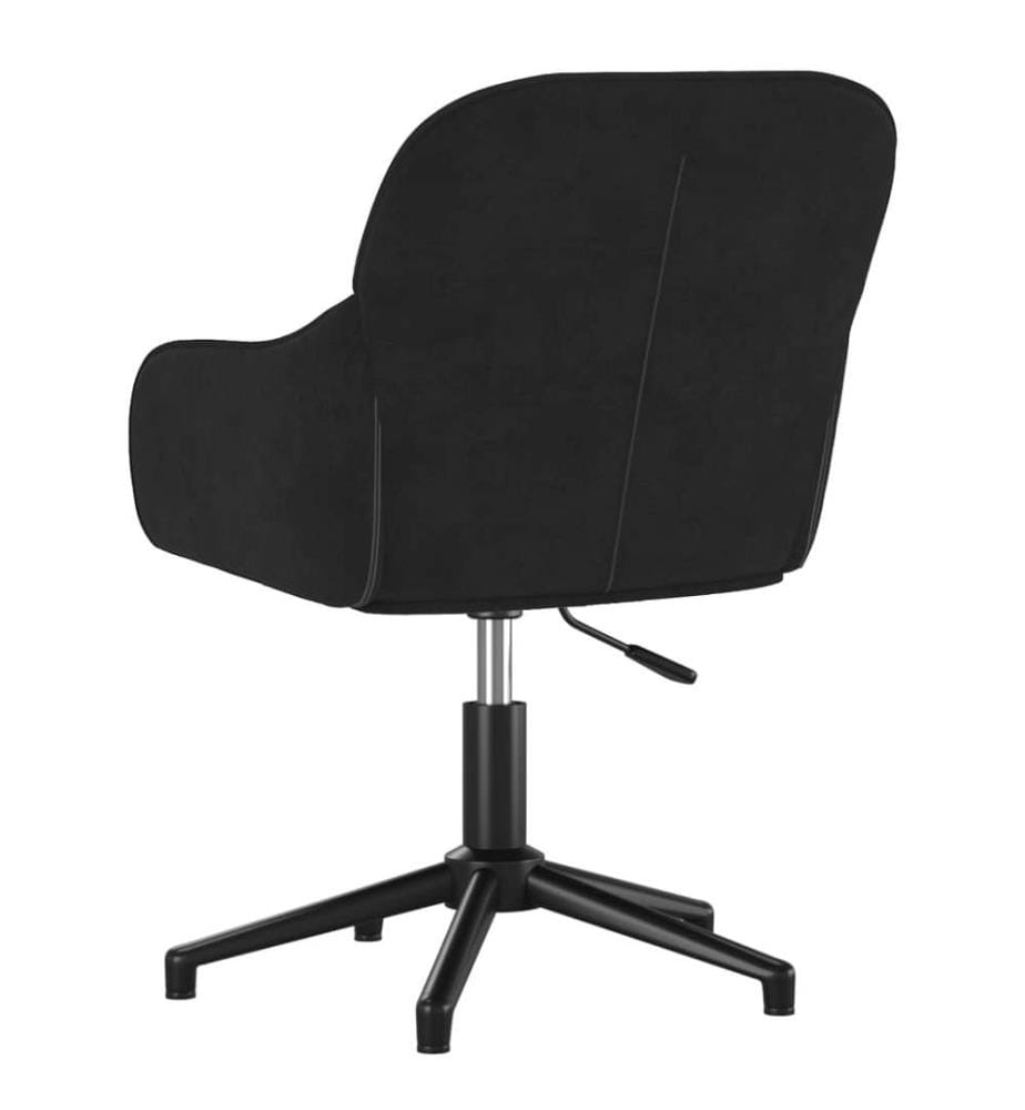 Bürostuhl Drehbar Schwarz Samt
