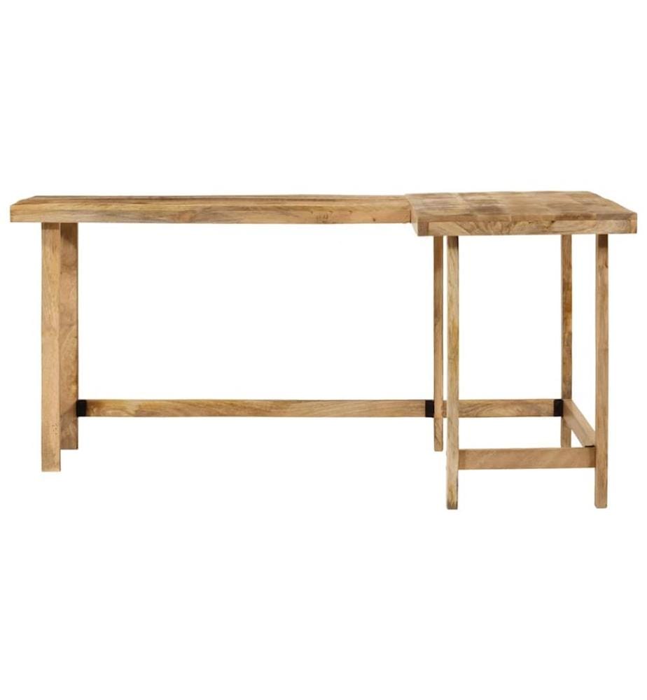 Schreibtisch 165x110x75 cm Massivholz Mango