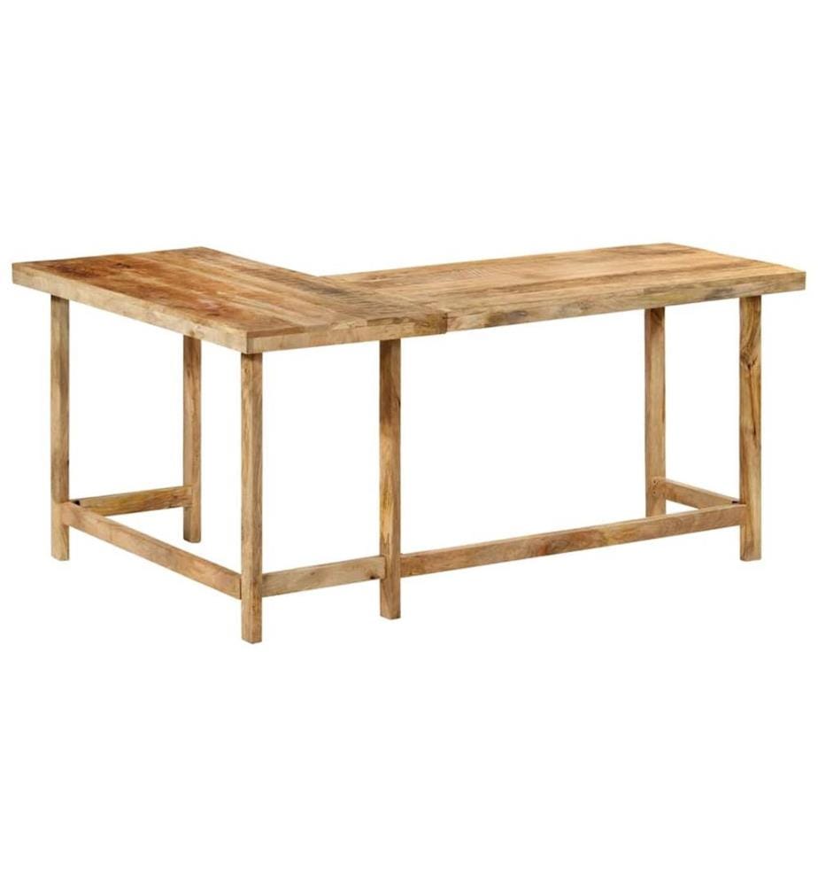 Schreibtisch 165x110x75 cm Massivholz Mango