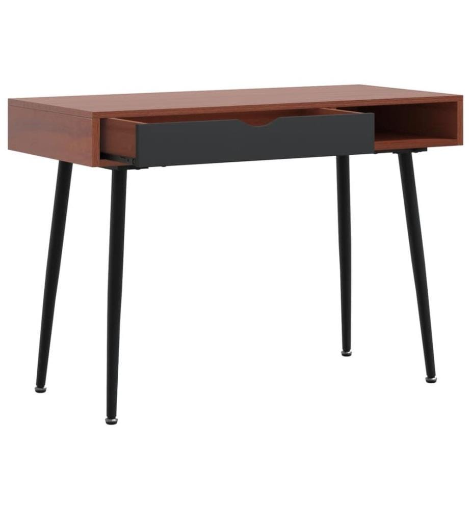 Computertisch mit Schublade Braun 110x50x75 cm Holzwerkstoff