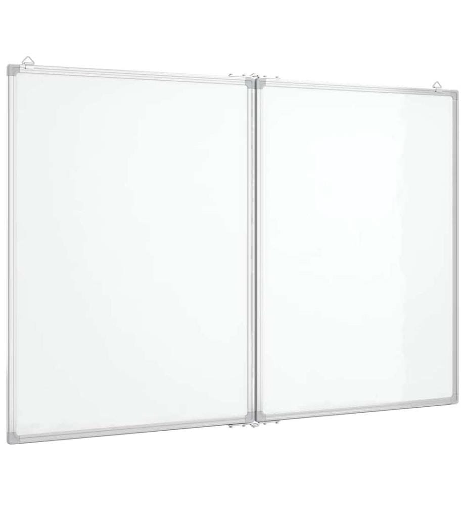 Magnetisches Whiteboard Klappbar 100x80x1,7 cm Aluminium