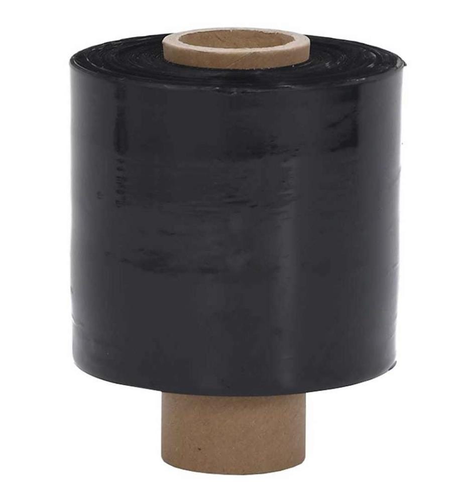 Stretchfolien 10 Stk. Schwarz 23 µm 10 cm x 300 m