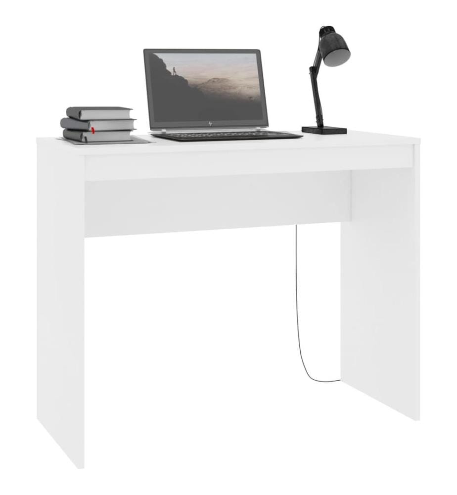 Bureau Blanc 90x40x72 cm Bois d'ingénierie