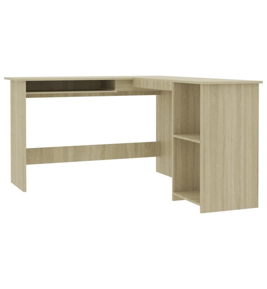 Eckschreibtisch L-Form Sonoma-Eiche 120x140x75 cm Holzwerkstoff