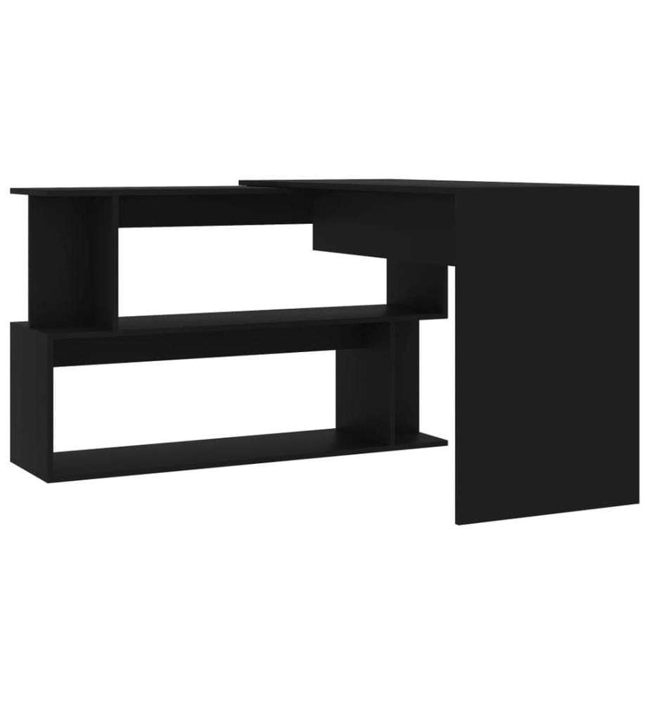 Eckschreibtisch Schwarz 200x50x76 cm Holzwerkstoff