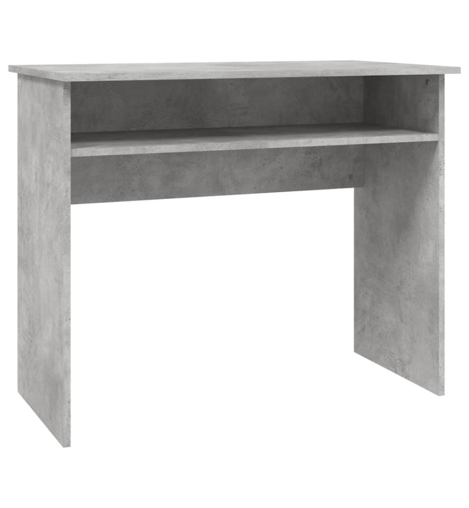 Bureau Gris béton 90x50x74 cm Bois d'ingénierie