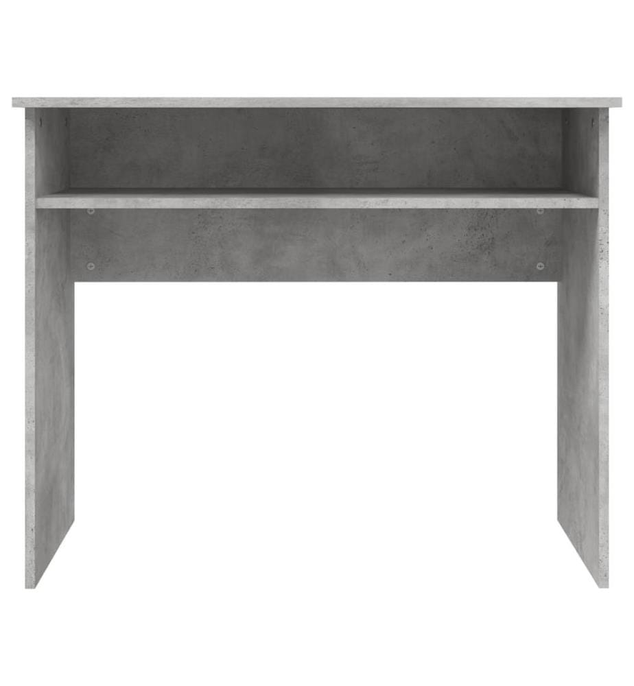 Bureau Gris béton 90x50x74 cm Bois d'ingénierie