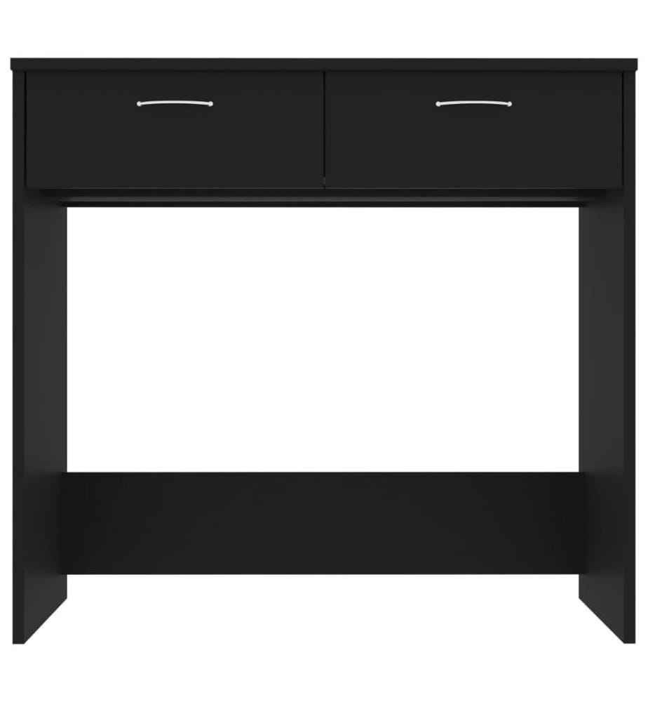 Bureau Noir 80x40x75 cm Aggloméré