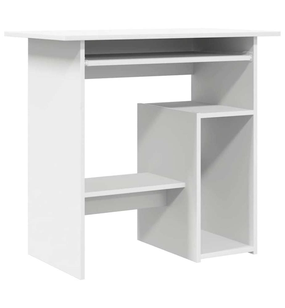 Bureau Blanc 80x45x74 cm Bois d'ingénierie