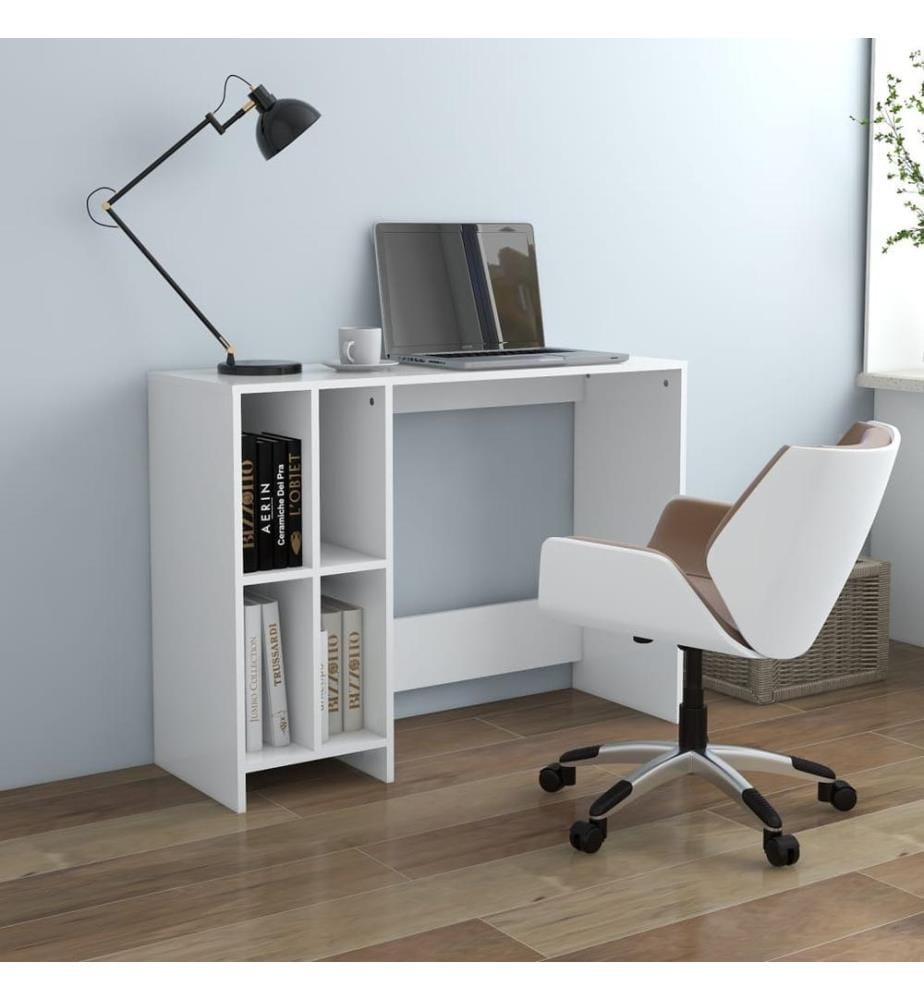 Computertisch Weiss 102,5x35x75 cm Holzwerkstoff