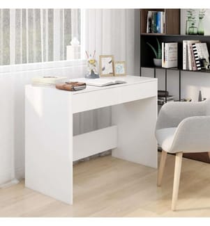 Schreibtisch Weiss 101x50x76,5 cm Holzwerkstoff