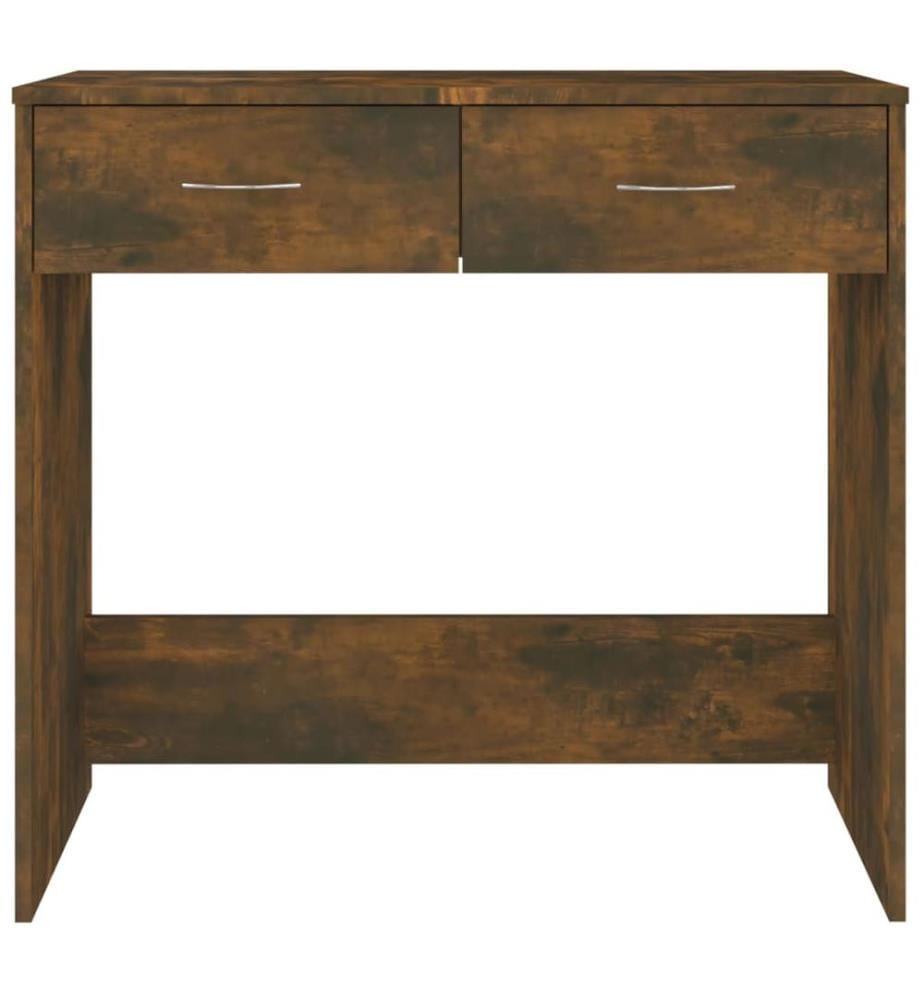 Bureau Chêne fumé 80x40x75 cm Bois d'ingénierie