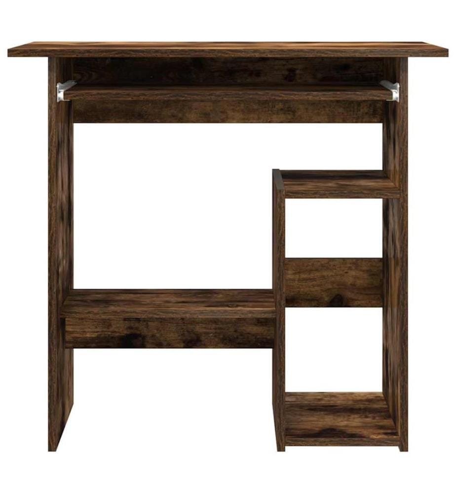 Bureau Chêne fumé 80x45x74 cm Bois d'ingénierie