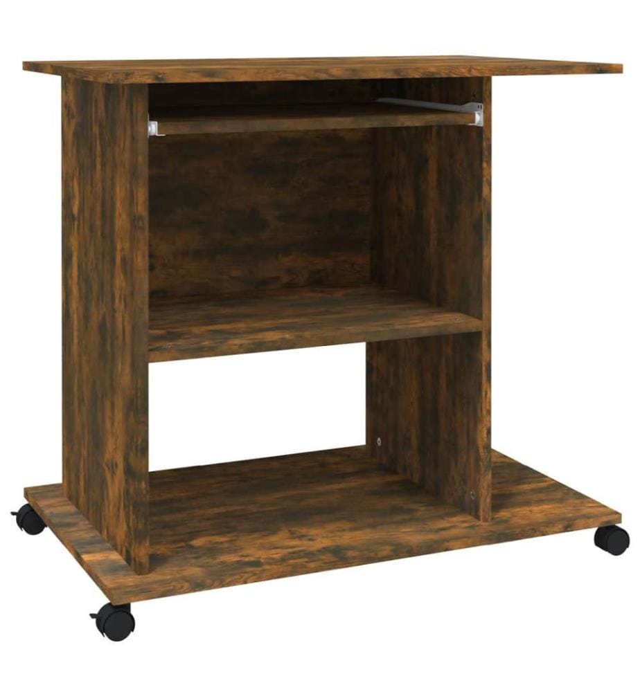 Schreibtisch Räuchereiche 80x50x75 cm Holzwerkstoff