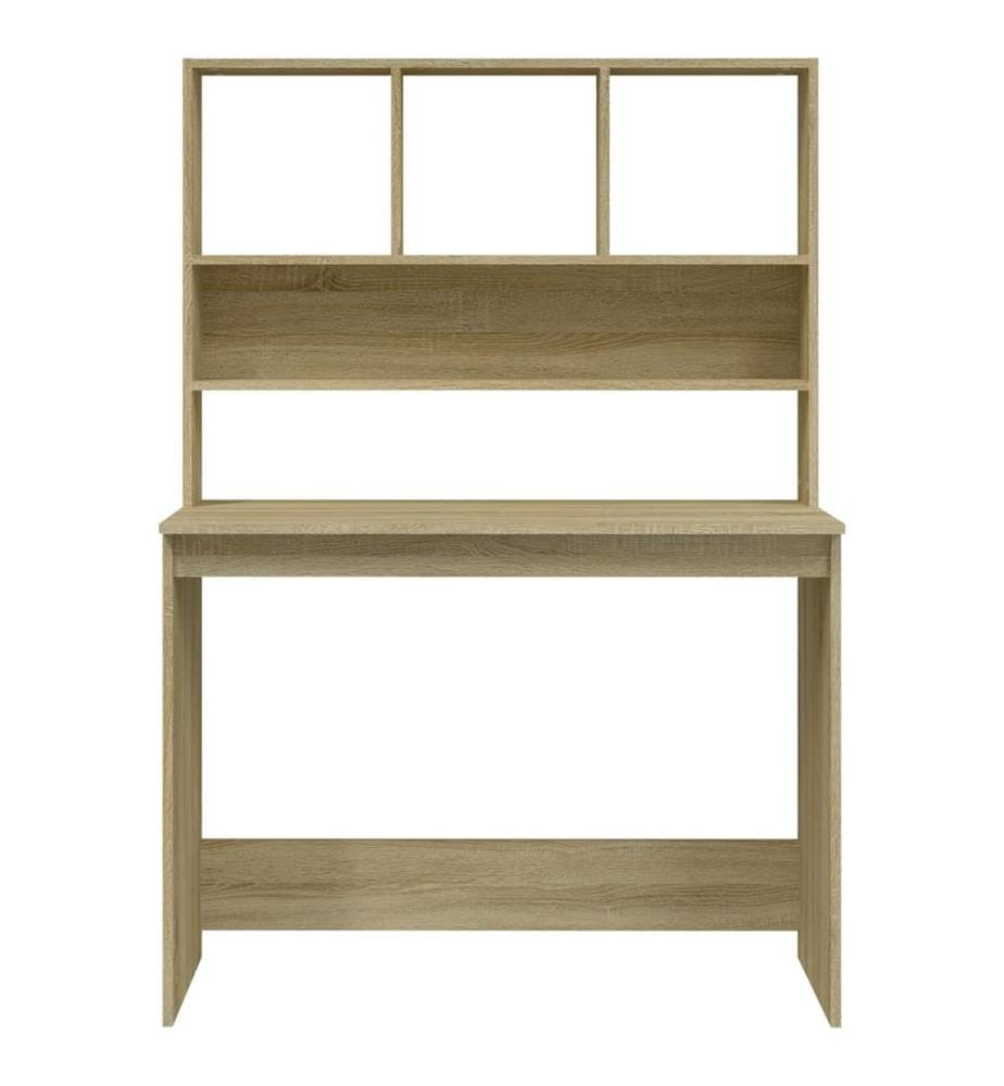 Schreibtisch mit Regal Sonoma-Eiche 102x45x148 cm Holzwerkstoff