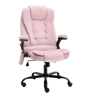 Massage-Bürostuhl Rosa Samt