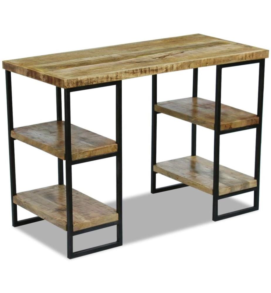 Büroschreibtisch Mangoholz 110×50×76 cm