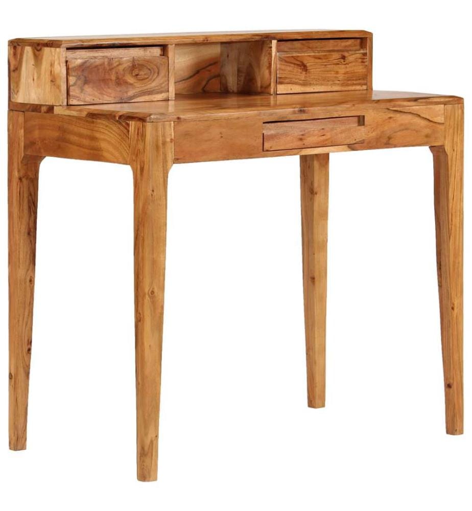 Schreibtisch mit Schubladen Massivholz 88 x 50 x 90 cm