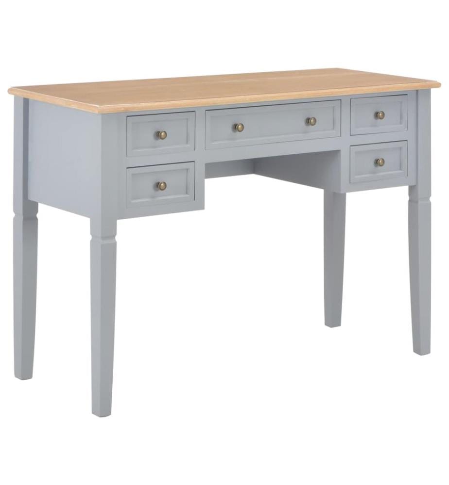 Schreibtisch Grau 109,5 x 45 x 77,5 cm Holz