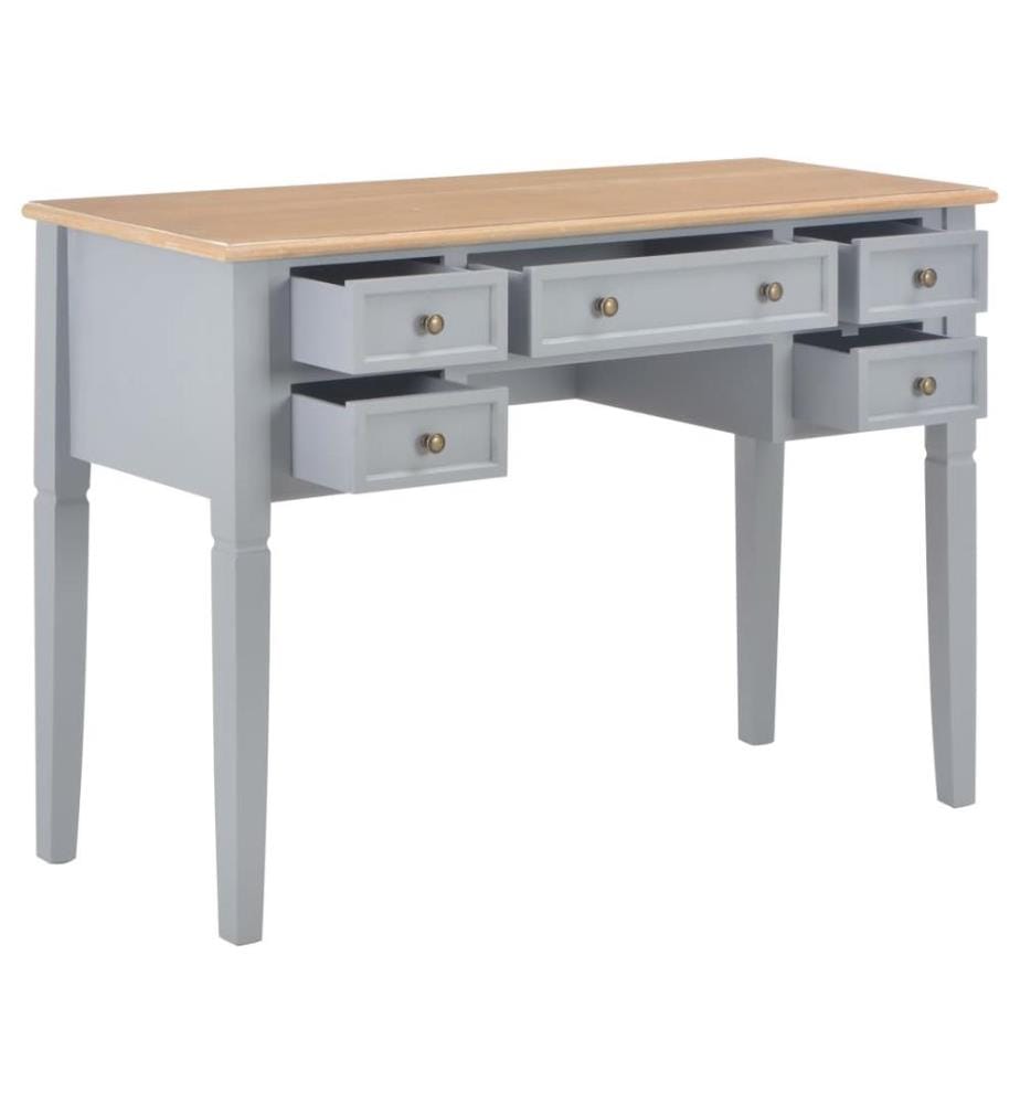 Schreibtisch Grau 109,5 x 45 x 77,5 cm Holz