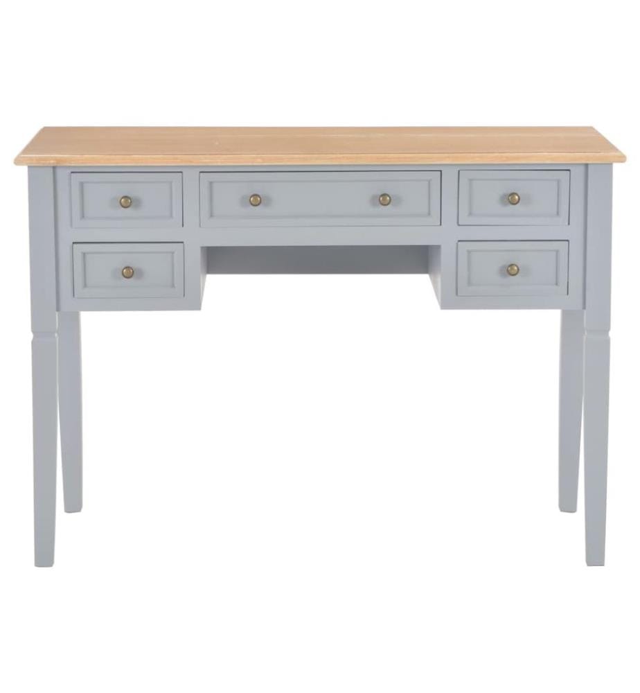 Schreibtisch Grau 109,5 x 45 x 77,5 cm Holz