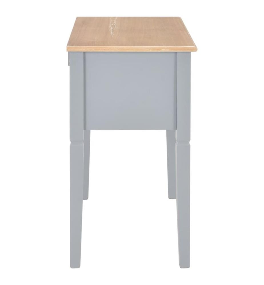 Schreibtisch Grau 109,5 x 45 x 77,5 cm Holz