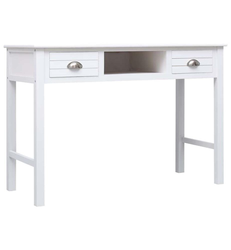 Schreibtisch Weiss 110×45×76 cm Holz