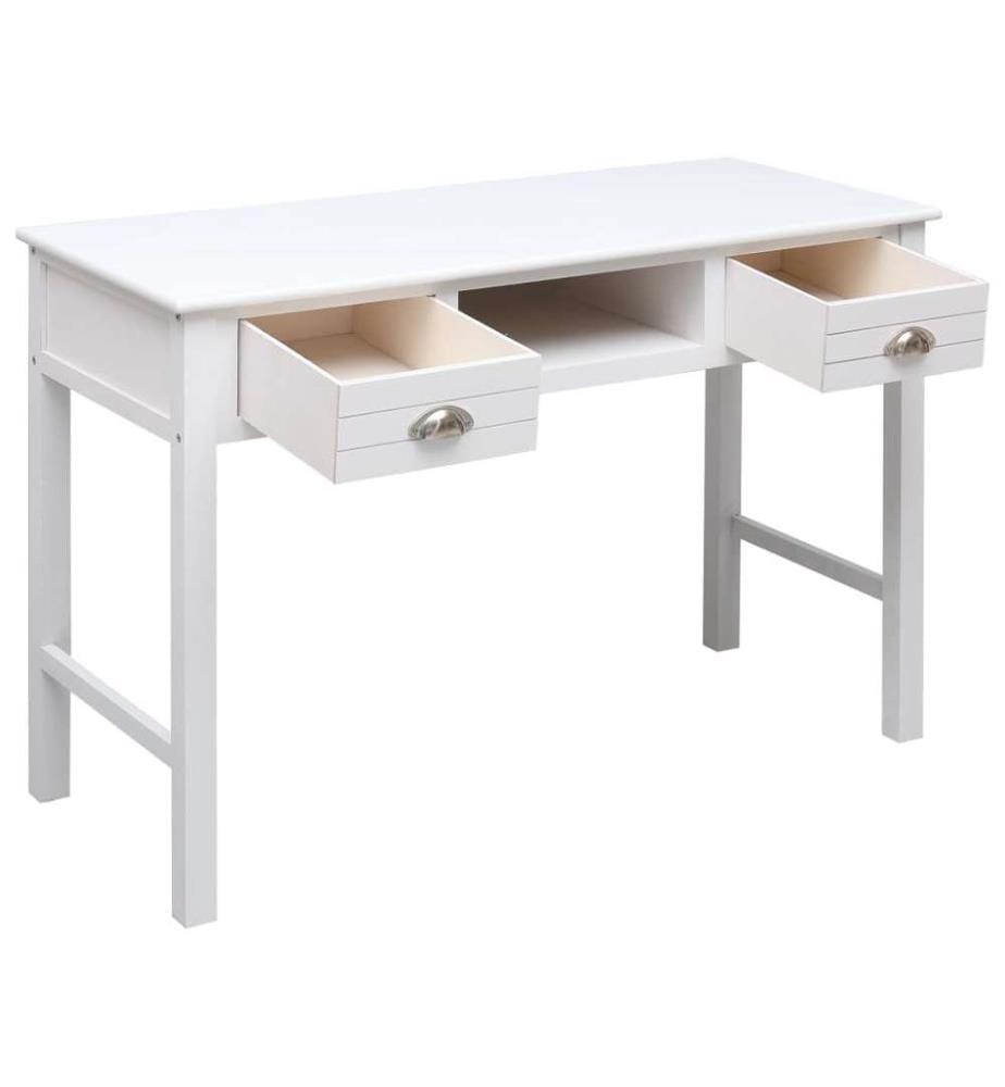 Schreibtisch Weiss 110×45×76 cm Holz