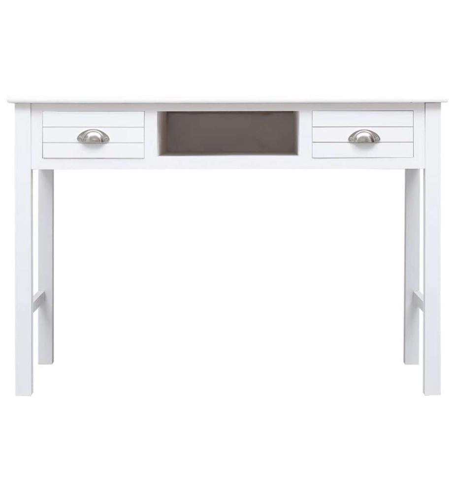Schreibtisch Weiss 110×45×76 cm Holz