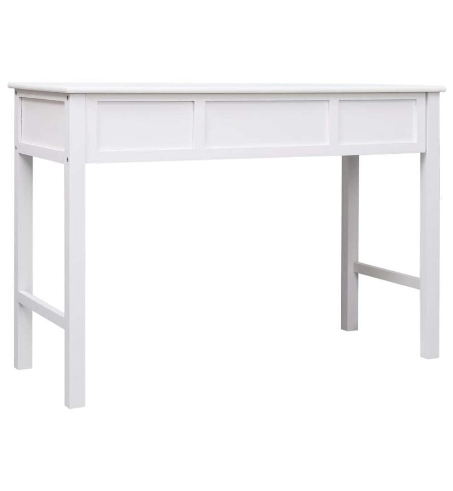 Schreibtisch Weiss 110×45×76 cm Holz
