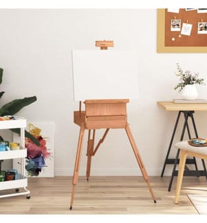 Staffelei 81x121x173 cm Massivholz Buche
