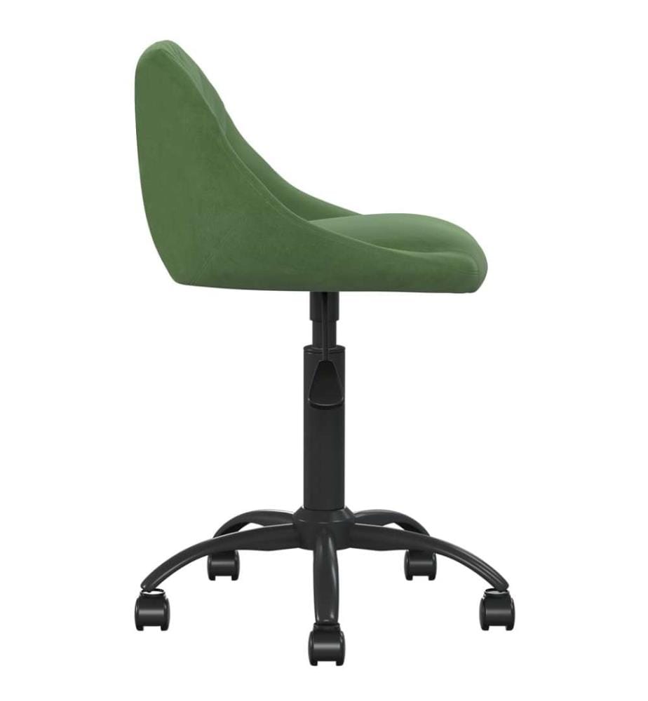Chaise de bureau Vert foncé Velours