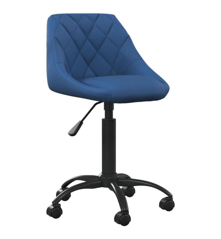 Bürostuhl Blau Samt