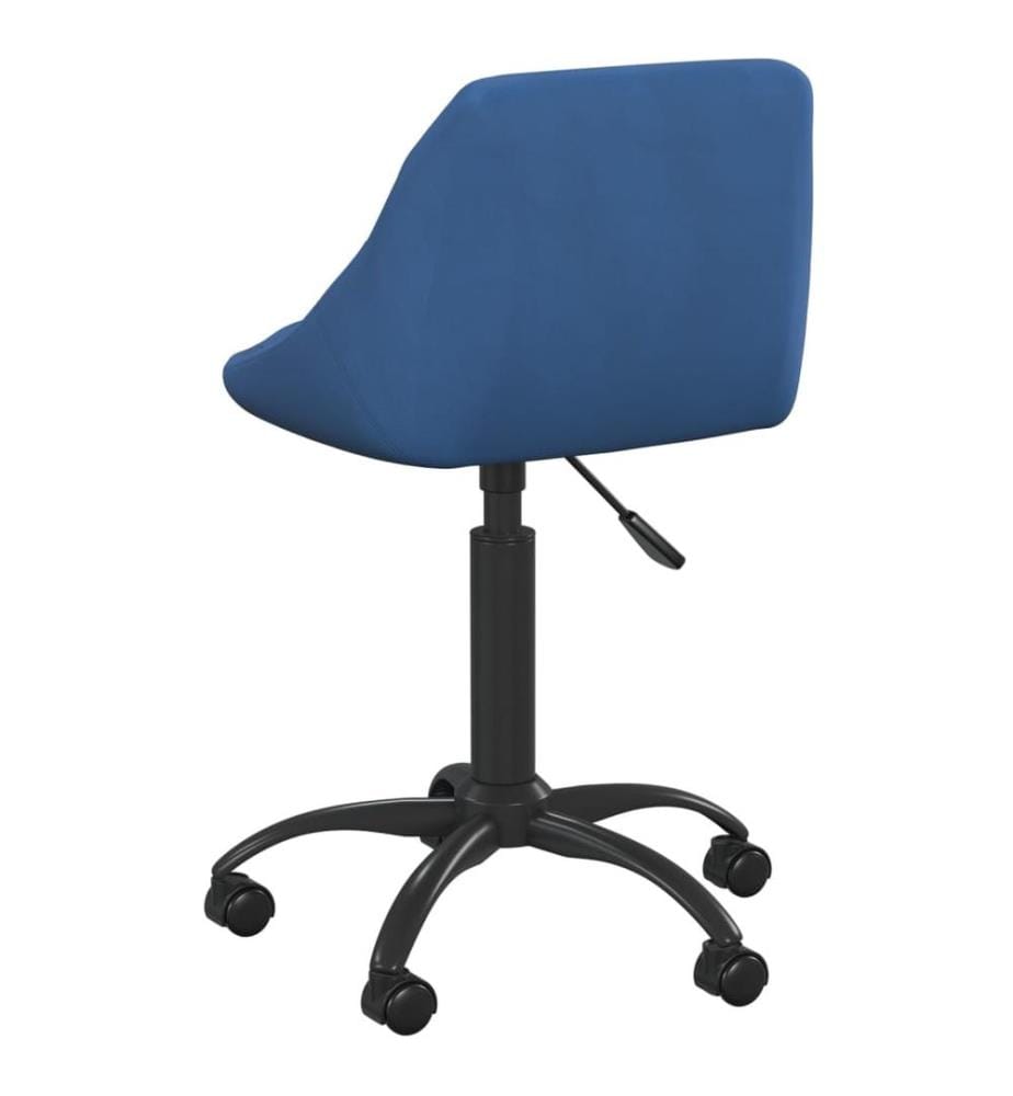 Bürostuhl Blau Samt
