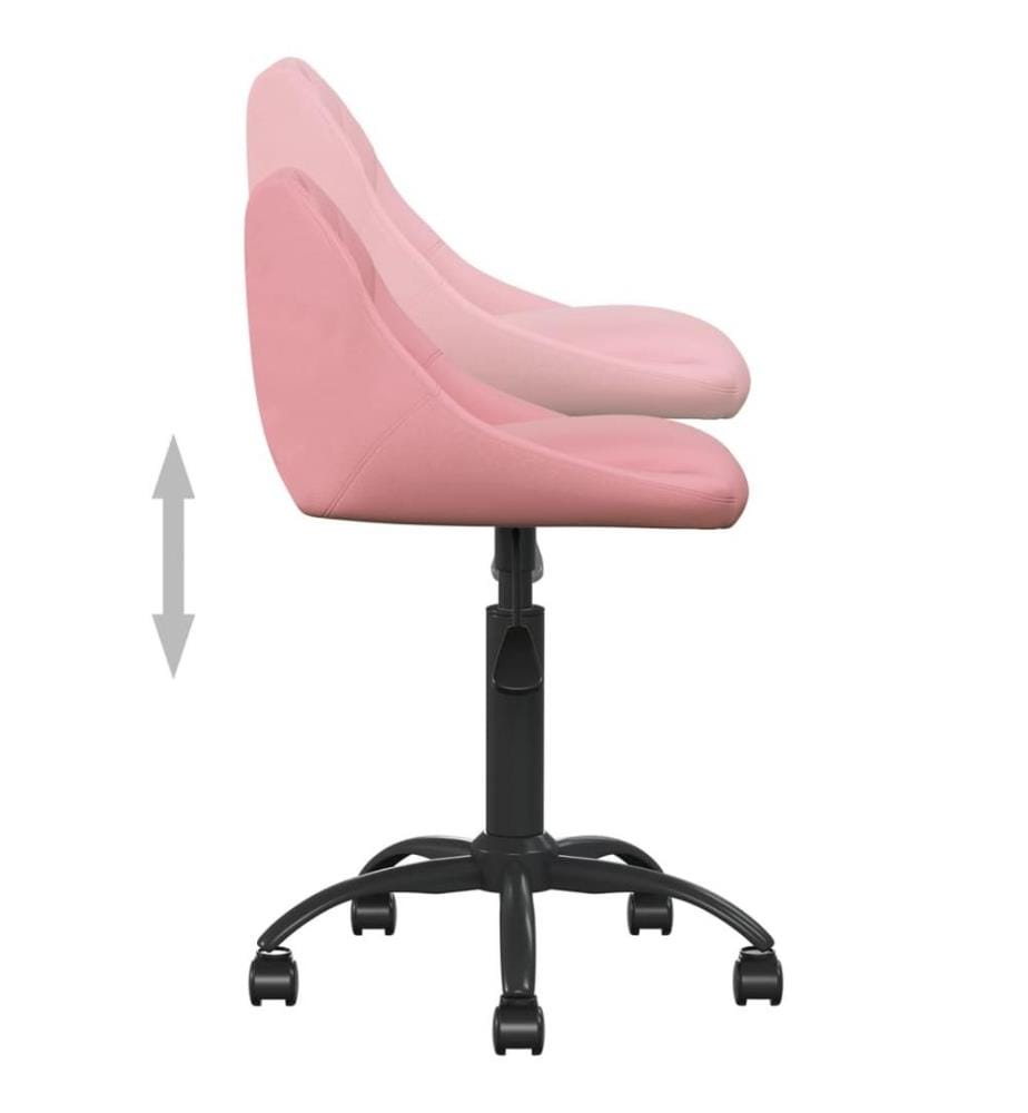Chaise de bureau Rose Velours