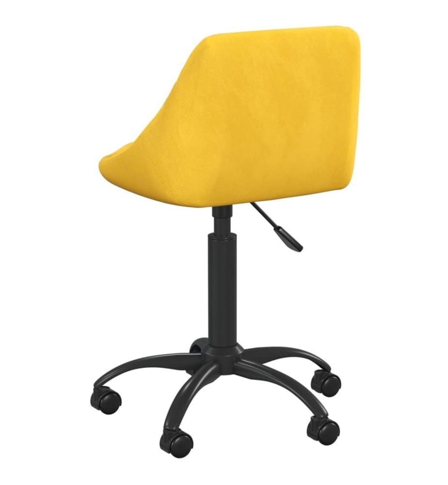 Bürostuhl Senfgelb Samt