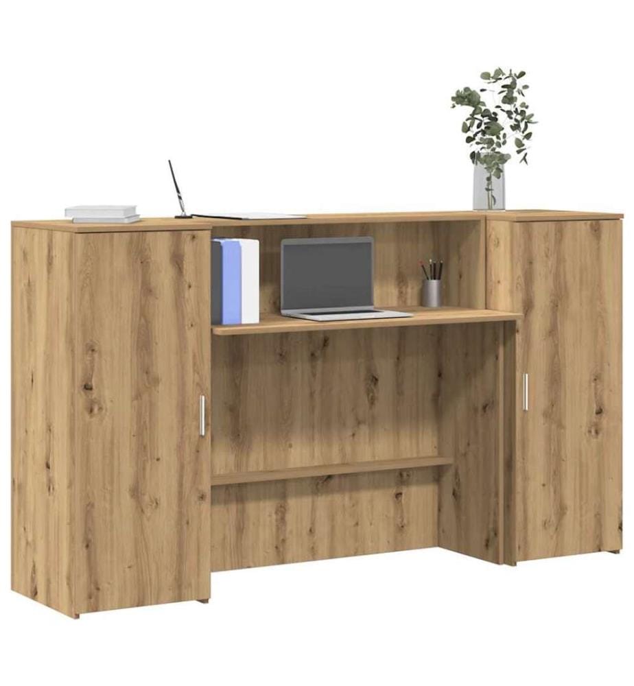 Empfangstheke Artisan-Eiche 180x50x103,5 cm Holzwerkstoff