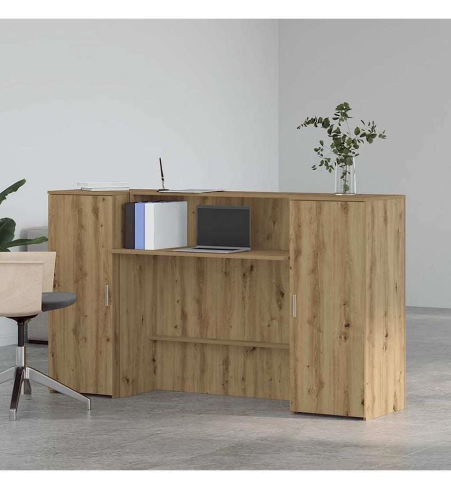 Empfangstheke Artisan-Eiche 180x50x103,5 cm Holzwerkstoff