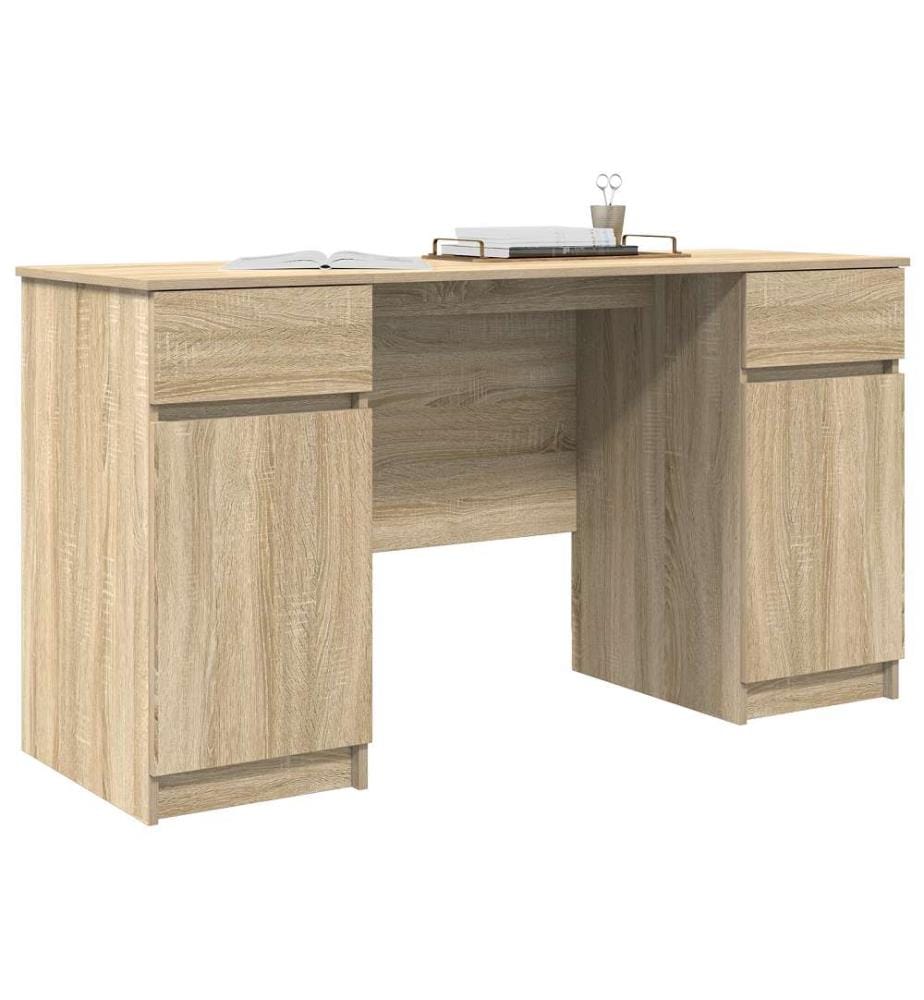 Schreibtisch Sonoma Eiche 140x49x76 cm Holzwerkstoff