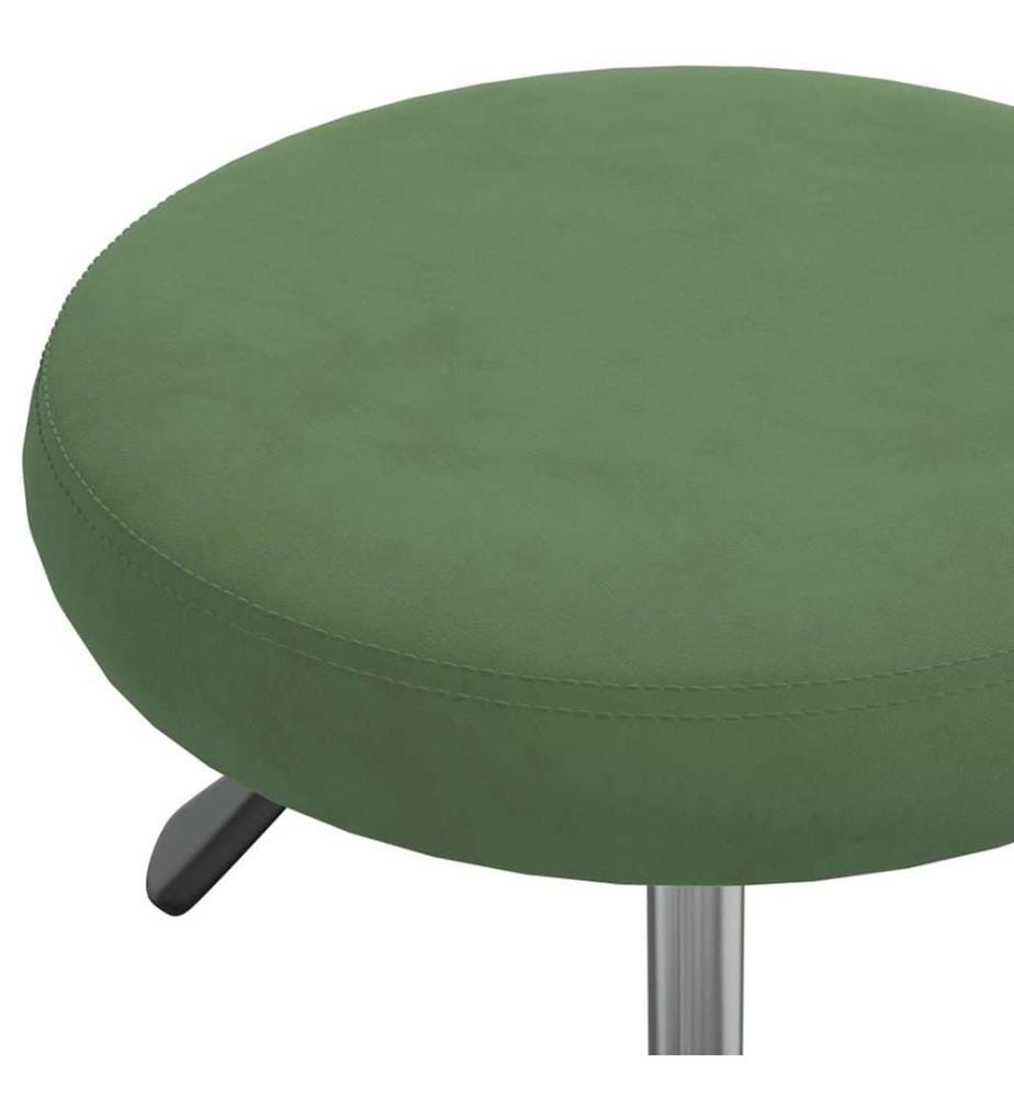 Chaise de bureau pivotante vert foncé velours